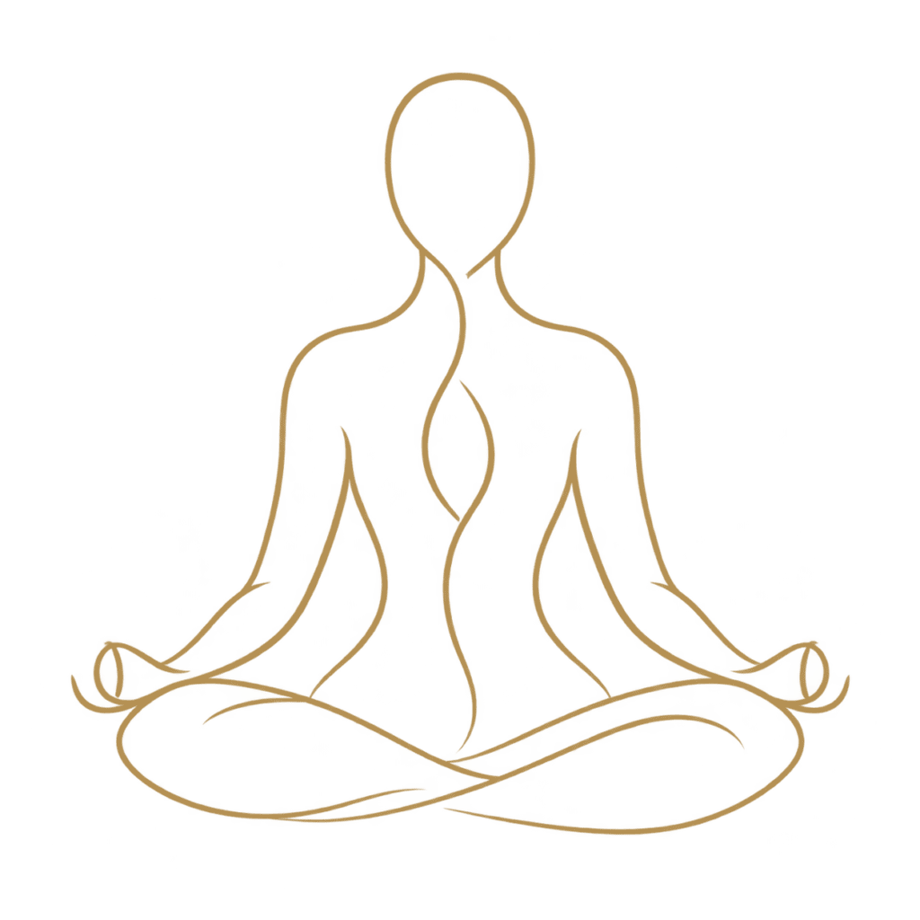 Serene seated meditation figure